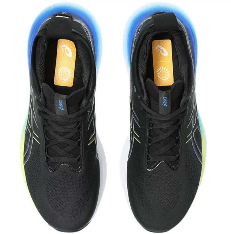 Asics Men's GEL-NIMBUS 25 Black/Glow Yellow-5